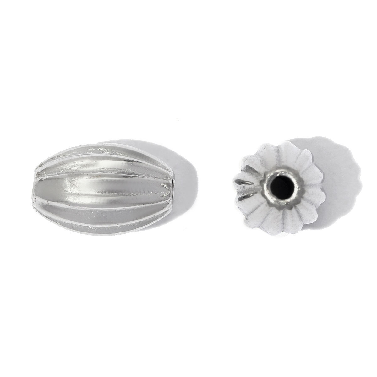6pcs/lot Punk Stainless Steel Small Hole Skull Beads Round Oval Spacer Charms for Beaded Bracelet DIY Jewelry Making Accessories