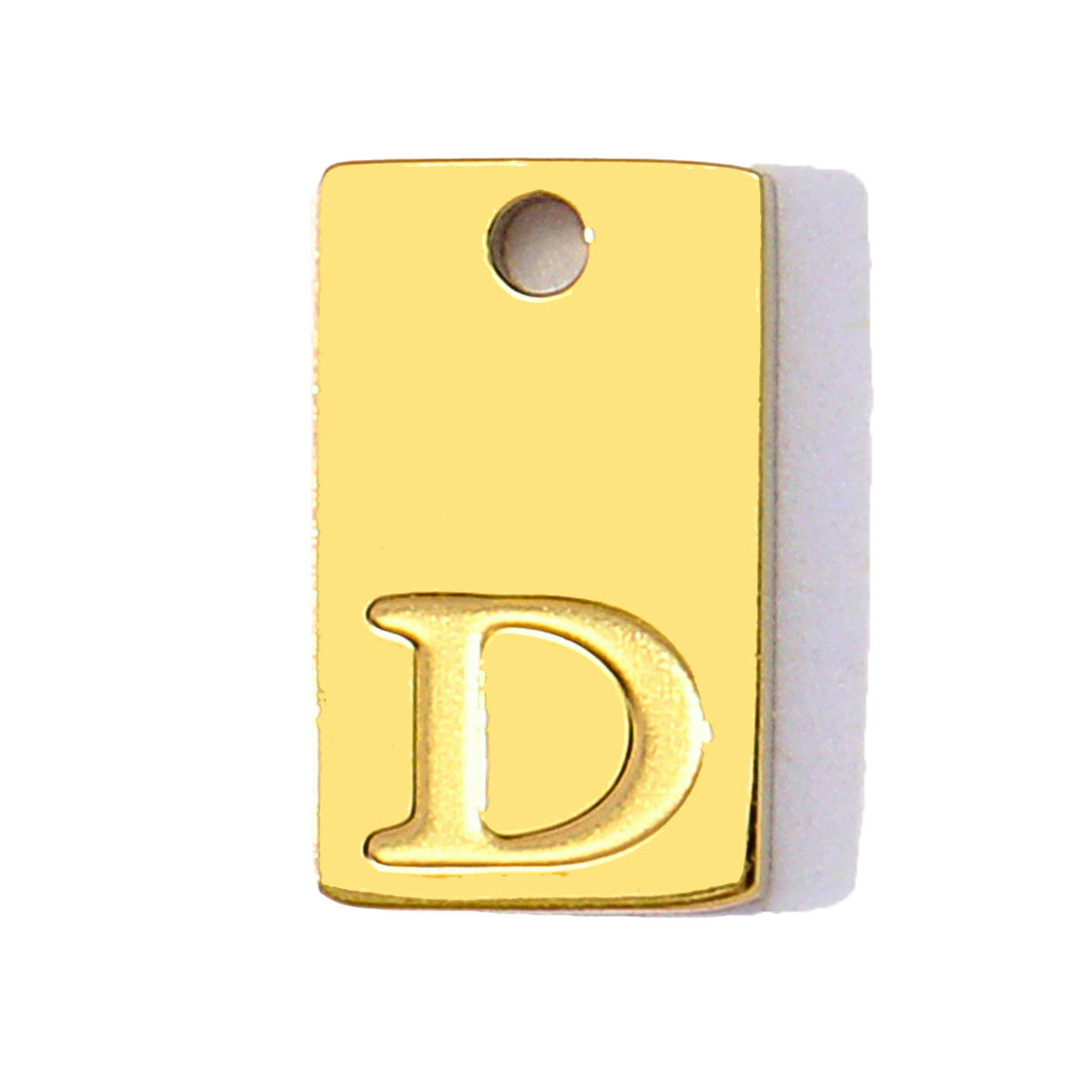 6pcs/pack Stainless Steel Square Tag A-Z Letters Charms Alphabet Small Pendant for Women DIY Jewelry Bracelet Making