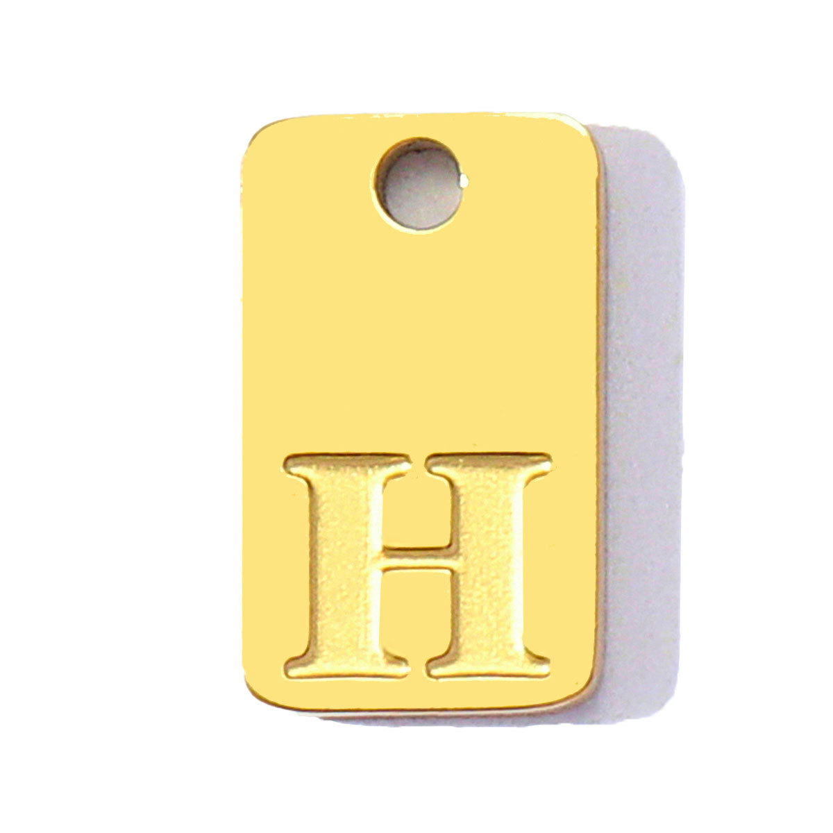 6pcs/pack Stainless Steel Square Tag A-Z Letters Charms Alphabet Small Pendant for Women DIY Jewelry Bracelet Making