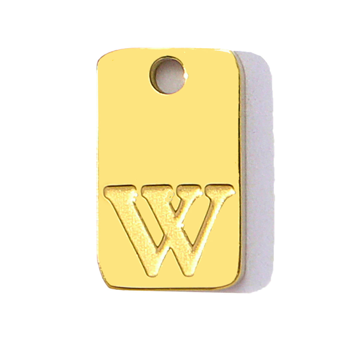 6pcs/pack Stainless Steel Square Tag A-Z Letters Charms Alphabet Small Pendant for Women DIY Jewelry Bracelet Making