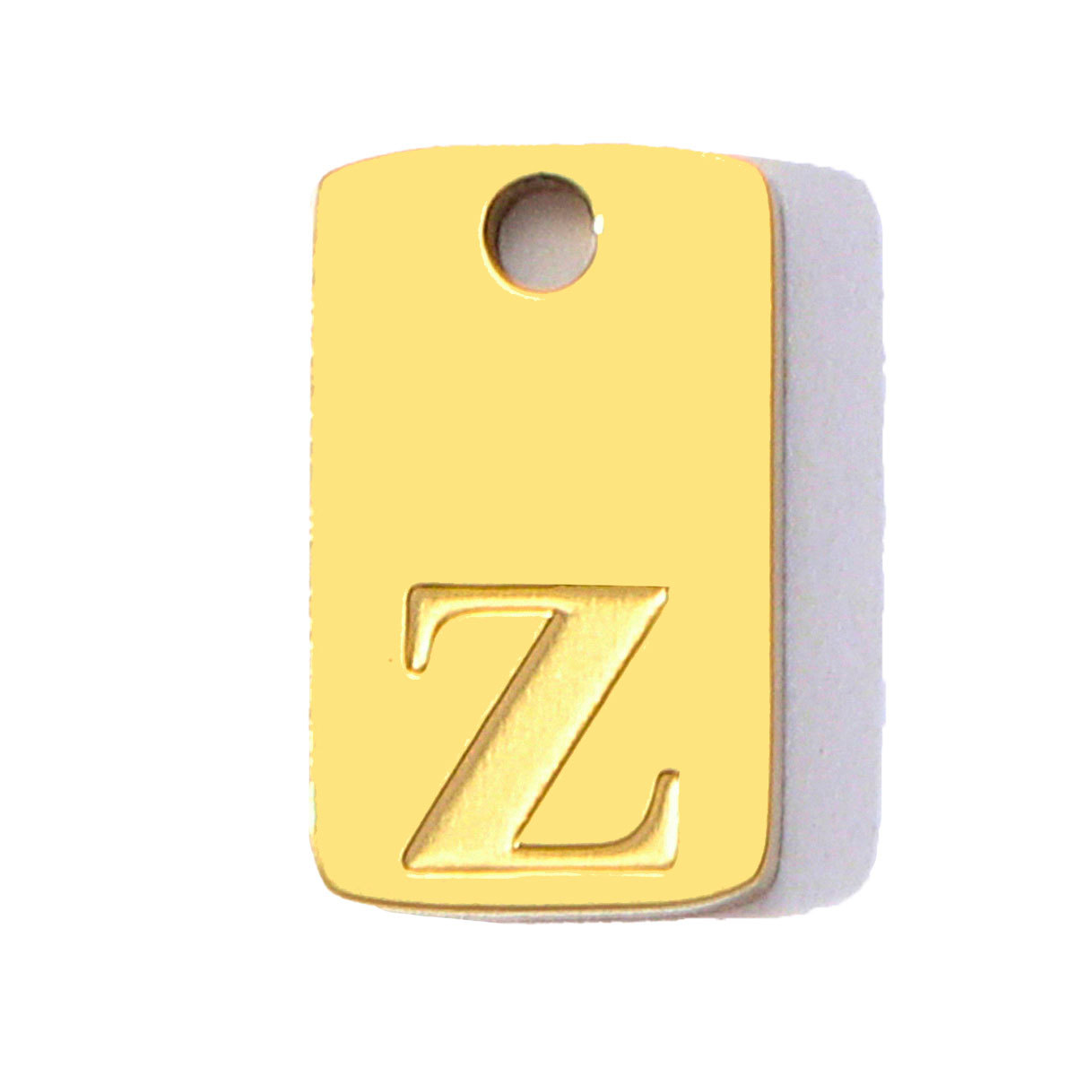 6pcs/pack Stainless Steel Square Tag A-Z Letters Charms Alphabet Small Pendant for Women DIY Jewelry Bracelet Making
