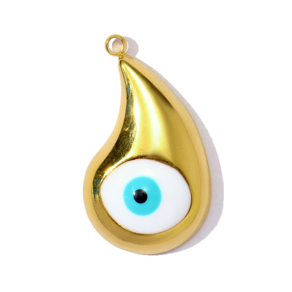 6pcs/pack Wholesale Stainless Steel Enamel Star Moon Heart Pendants Evil Eye DIY Charms Women Jewelry Necklace Making