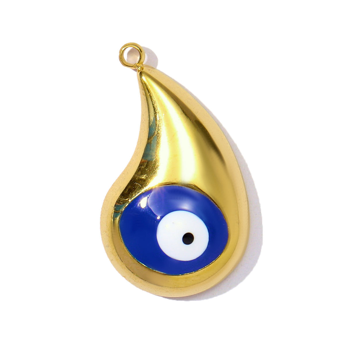 6pcs/pack Wholesale Stainless Steel Enamel Star Moon Heart Pendants Evil Eye DIY Charms Women Jewelry Necklace Making