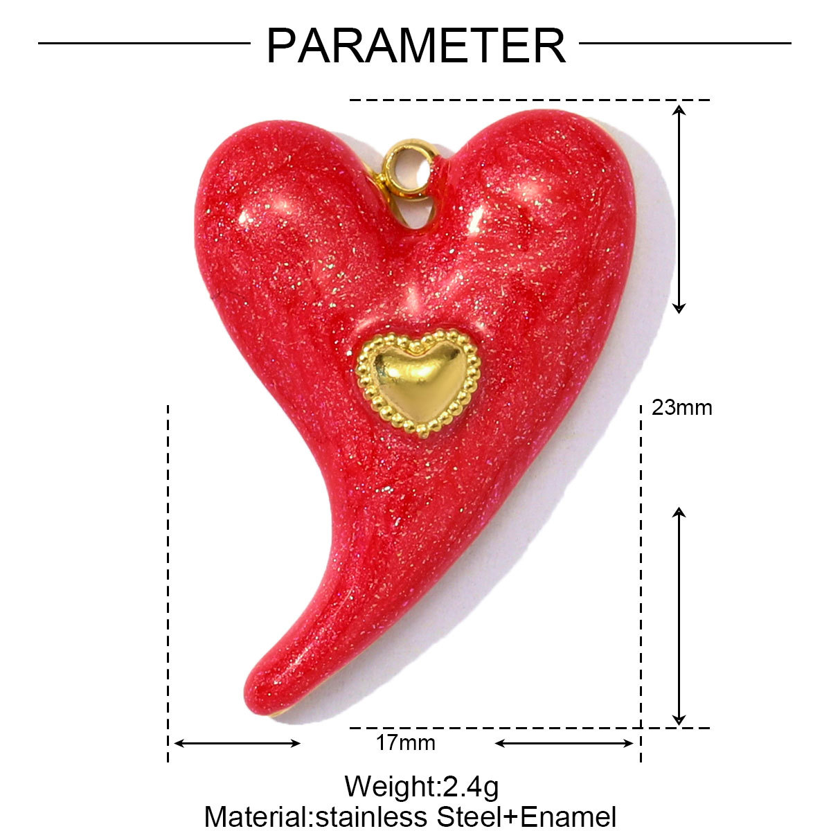6pcs/pack Wholesale Stainless Steel Enamel Star Moon Heart Pendants Evil Eye DIY Charms Women Jewelry Necklace Making