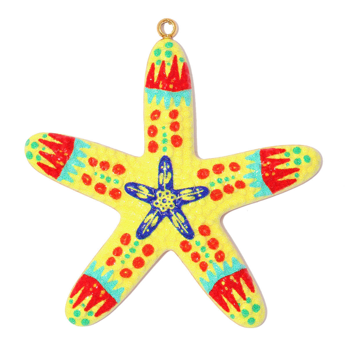 6pcs/pack Stainless Steel Rainbow Enamel Crab DIY Charms Rhinestone Fish Starfish Necklace Pendant Women Conch Jewelry Wholesale