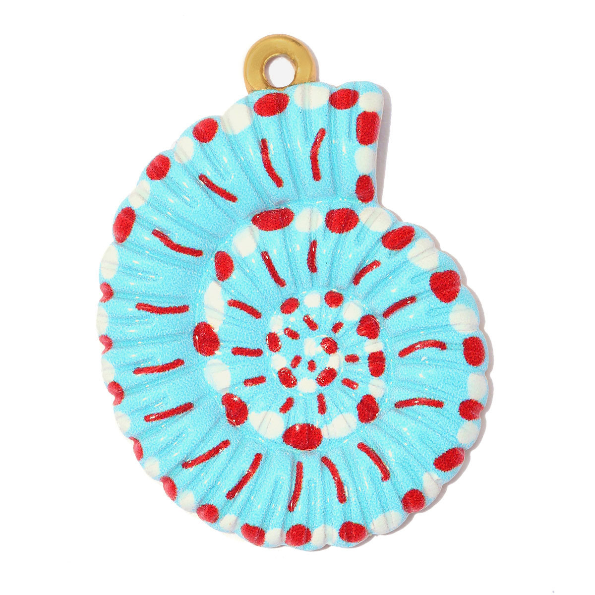 6pcs/pack Stainless Steel Rainbow Enamel Crab DIY Charms Rhinestone Fish Starfish Necklace Pendant Women Conch Jewelry Wholesale