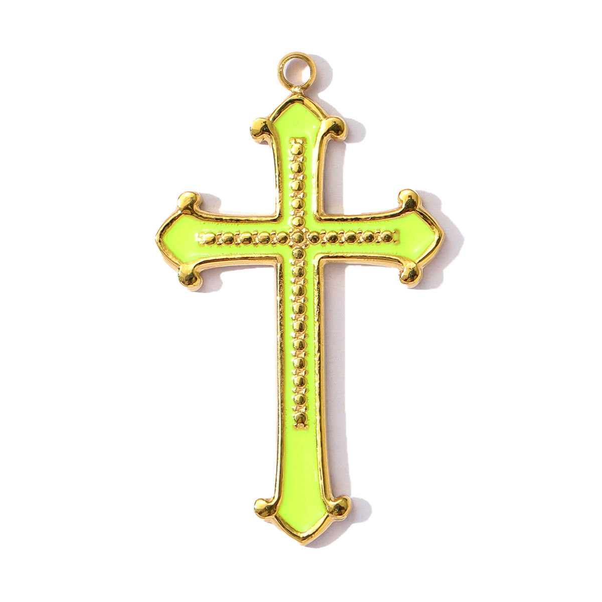 6pcs/pack Cross Human Face Mask Stainless Steel Horseshoe teeth Pendants for Women DIY Jewelry Necklace Making Charms