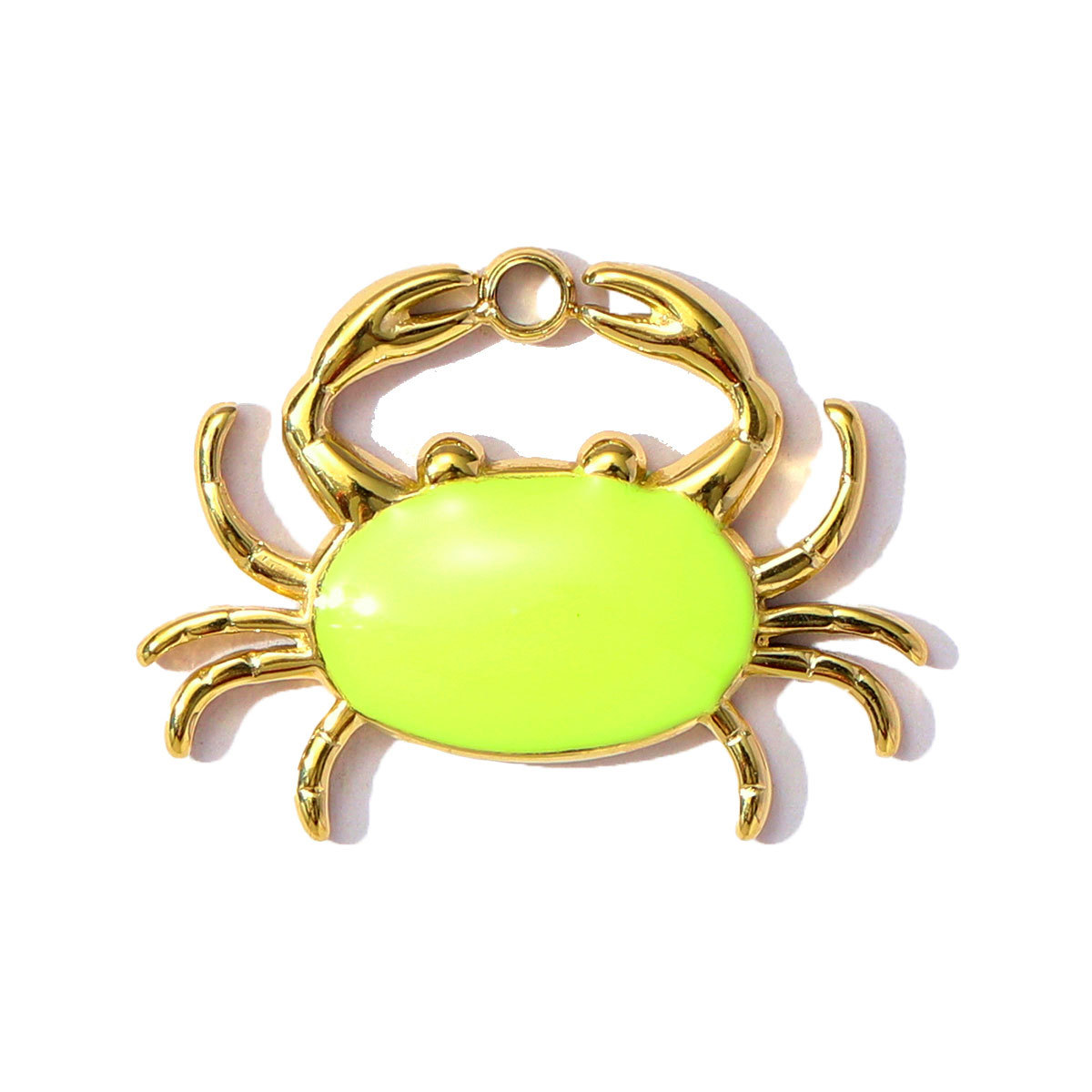 6pcs/pack Stainless Steel Enamel Starfish Snakehead Crab Pendants Elephant Cherry Charms for Women DIY Jewelry Necklace Bracelet Making