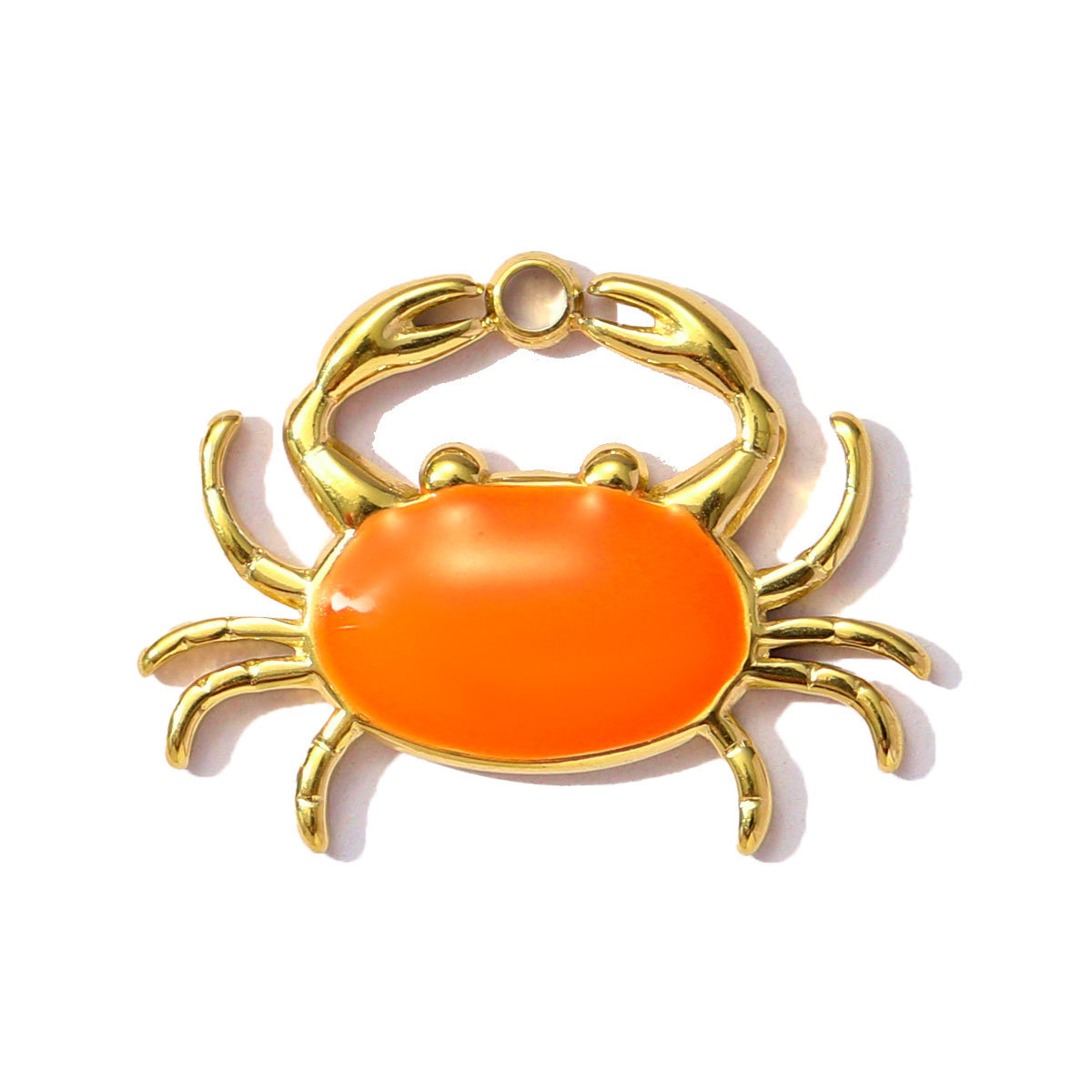6pcs/pack Stainless Steel Enamel Starfish Snakehead Crab Pendants Elephant Cherry Charms for Women DIY Jewelry Necklace Bracelet Making