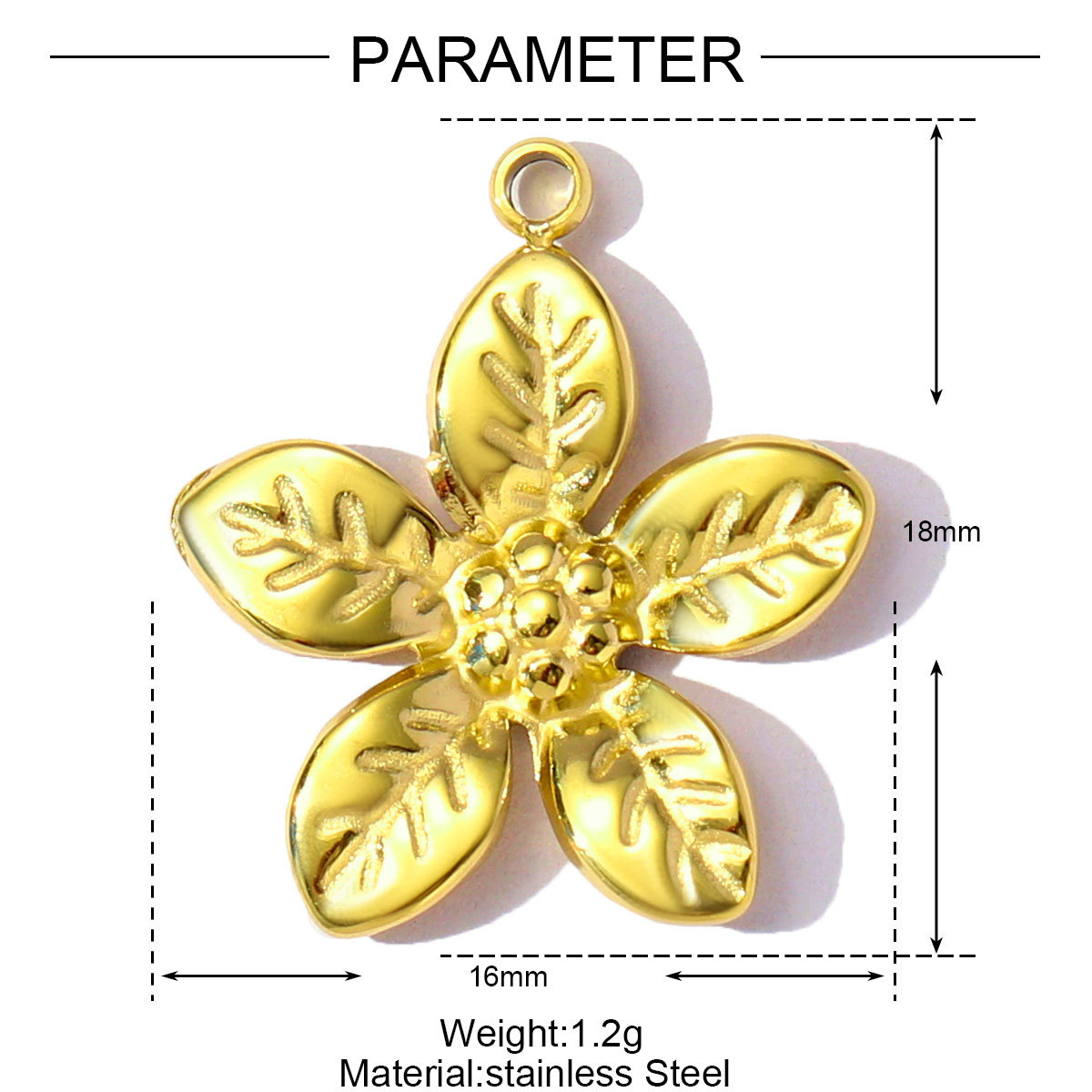 6pcs/pack Lucky Clover Lotus Stainless Steel Enamel Flower Heart Pendants Cross Charms for Women DIY Jewelry Necklace Making