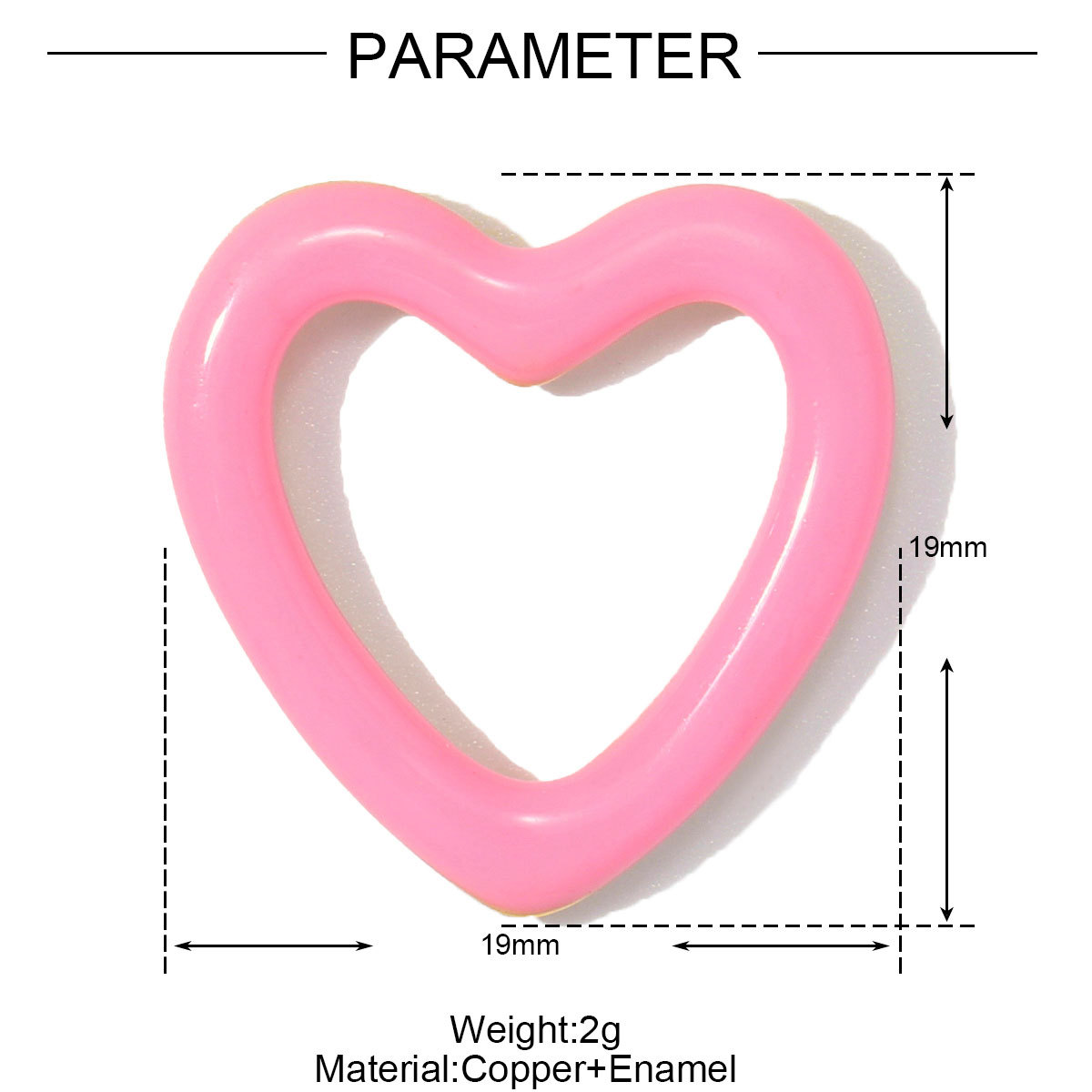6pcs/pack Copper Cubic Zircon Enamel Heart Hexagram Diy Charms Women Cross Turtle Star Necklace Pendants Heart Jewelry Wholesale
