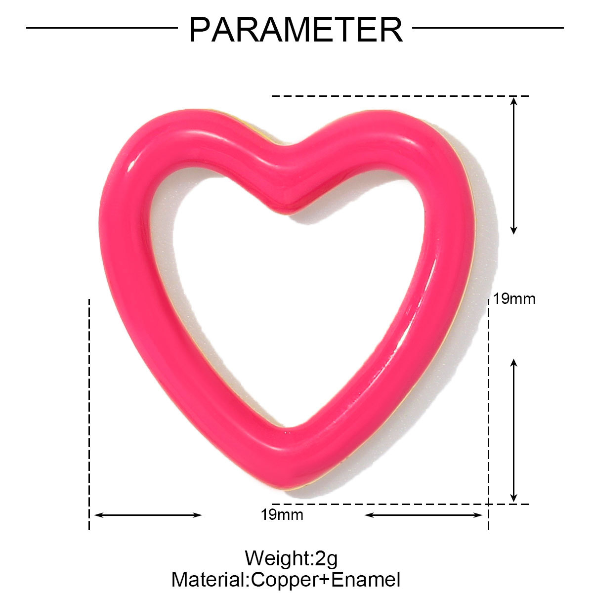 6pcs/pack Copper Cubic Zircon Enamel Heart Hexagram Diy Charms Women Cross Turtle Star Necklace Pendants Heart Jewelry Wholesale