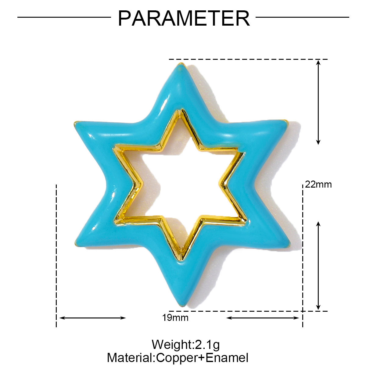 6pcs/pack Copper Cubic Zircon Enamel Heart Hexagram Diy Charms Women Cross Turtle Star Necklace Pendants Heart Jewelry Wholesale