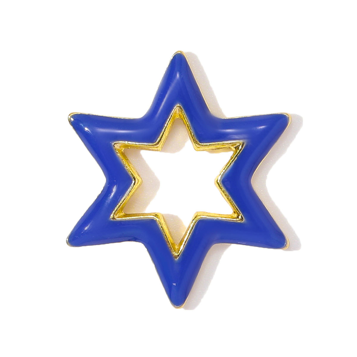 6pcs/pack Copper Cubic Zircon Enamel Heart Hexagram Diy Charms Women Cross Turtle Star Necklace Pendants Heart Jewelry Wholesale