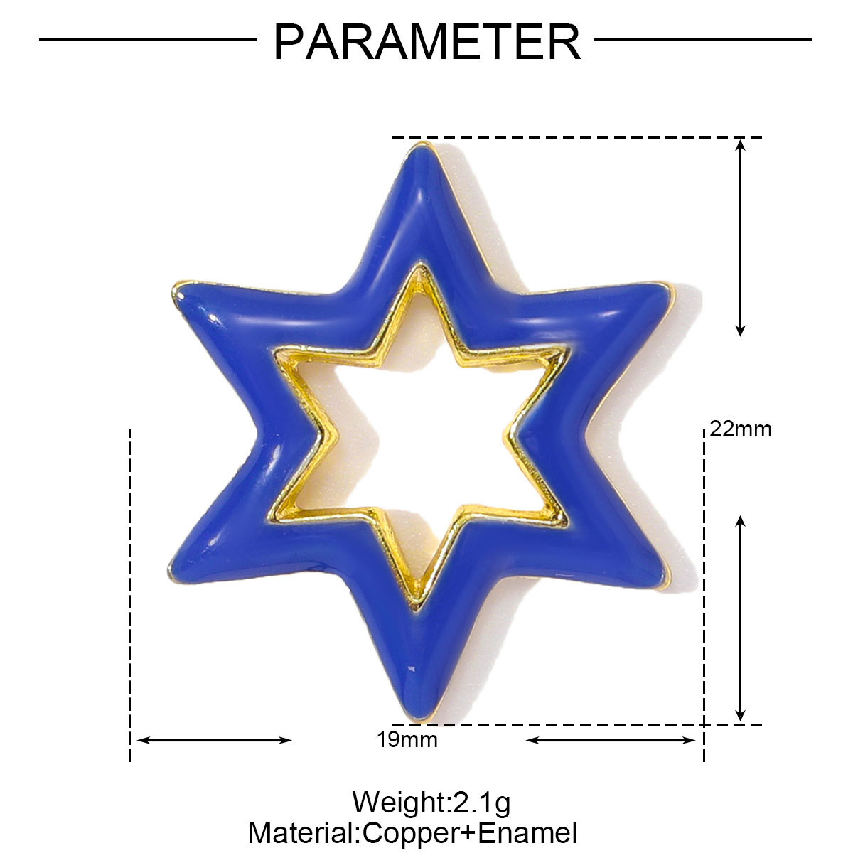 6pcs/pack Copper Cubic Zircon Enamel Heart Hexagram Diy Charms Women Cross Turtle Star Necklace Pendants Heart Jewelry Wholesale