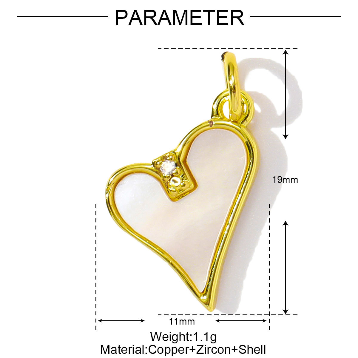 6pcs/pack Copper Cubic Zircon Enamel Heart Hexagram Diy Charms Women Cross Turtle Star Necklace Pendants Heart Jewelry Wholesale