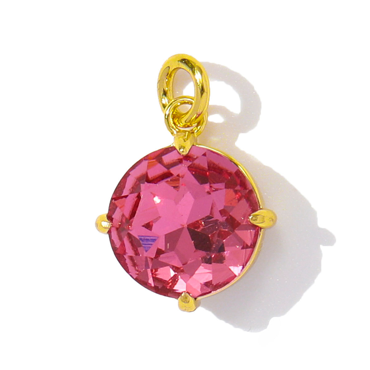 6pcs/pack Wholesale Copper Cubic Zircon Oval Round Diy Bracelet Charms Women Crystal Eye Heart Necklace Pendants Jewelry