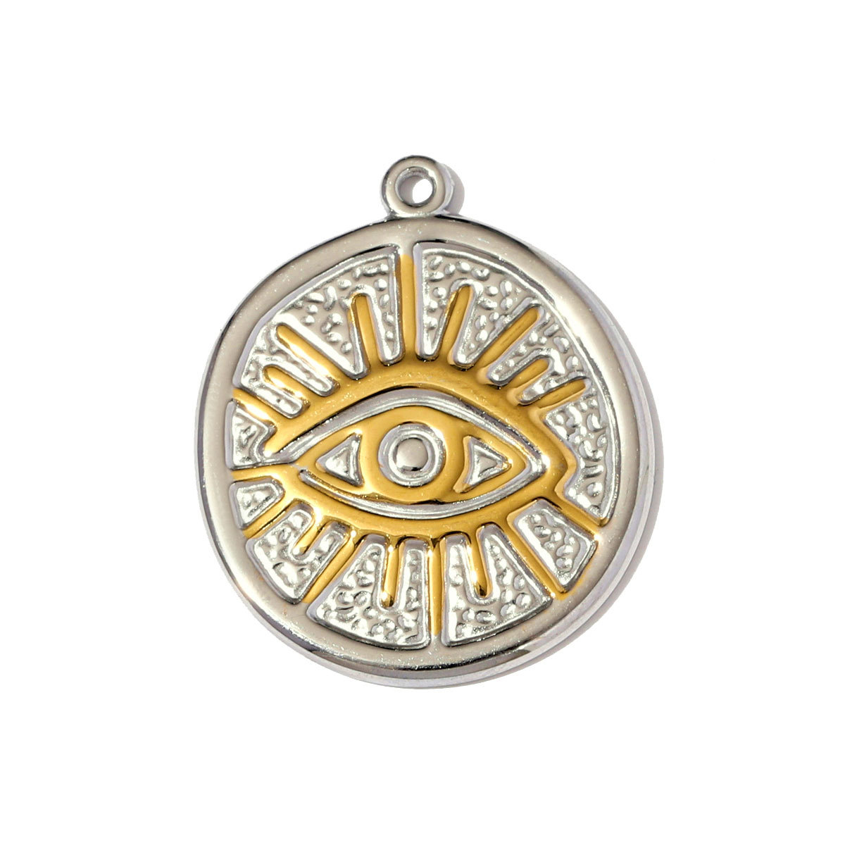 6pcs/pack Fashion Stainless Steel Pharaoh of Egypt Necklace Pendants Eye Hamsa Hand DIY Charms Women Moon Heart Jewelry Wholesale