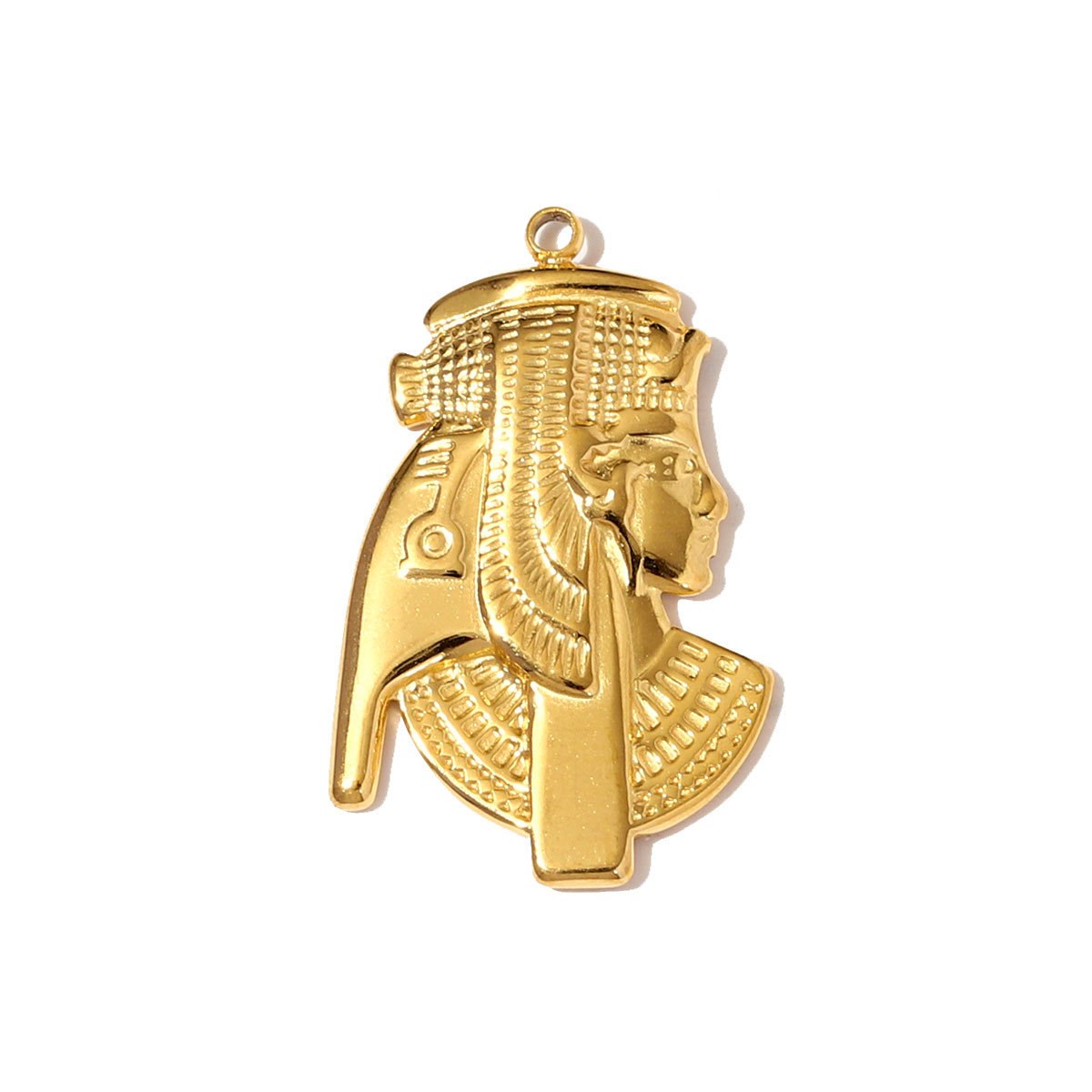 6pcs/pack Fashion Stainless Steel Pharaoh of Egypt Necklace Pendants Eye Hamsa Hand DIY Charms Women Moon Heart Jewelry Wholesale