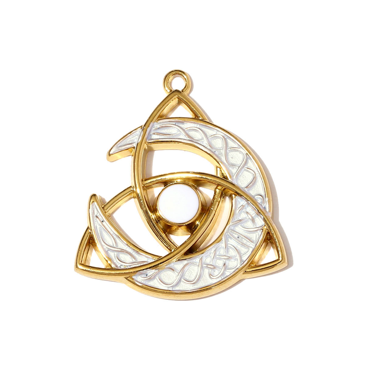 6pcs/pack Fashion Stainless Steel Pharaoh of Egypt Necklace Pendants Eye Hamsa Hand DIY Charms Women Moon Heart Jewelry Wholesale