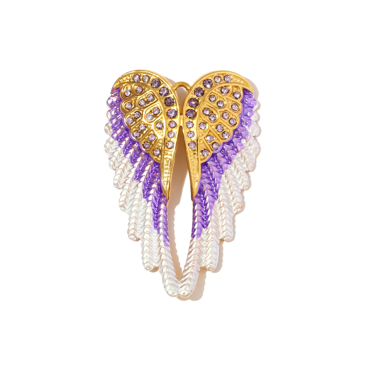 6pcs/pack Big Size Stainless Steel Enamel Angel Wing Necklace Pendants Fairy DIY Charms Women Butterfly Dragonfly Jewelry Wholesale