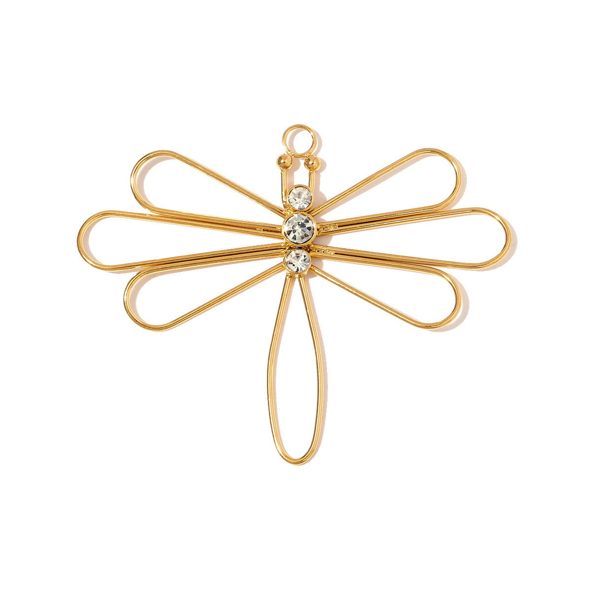 6pcs/pack Big Size Stainless Steel Enamel Angel Wing Necklace Pendants Fairy DIY Charms Women Butterfly Dragonfly Jewelry Wholesale