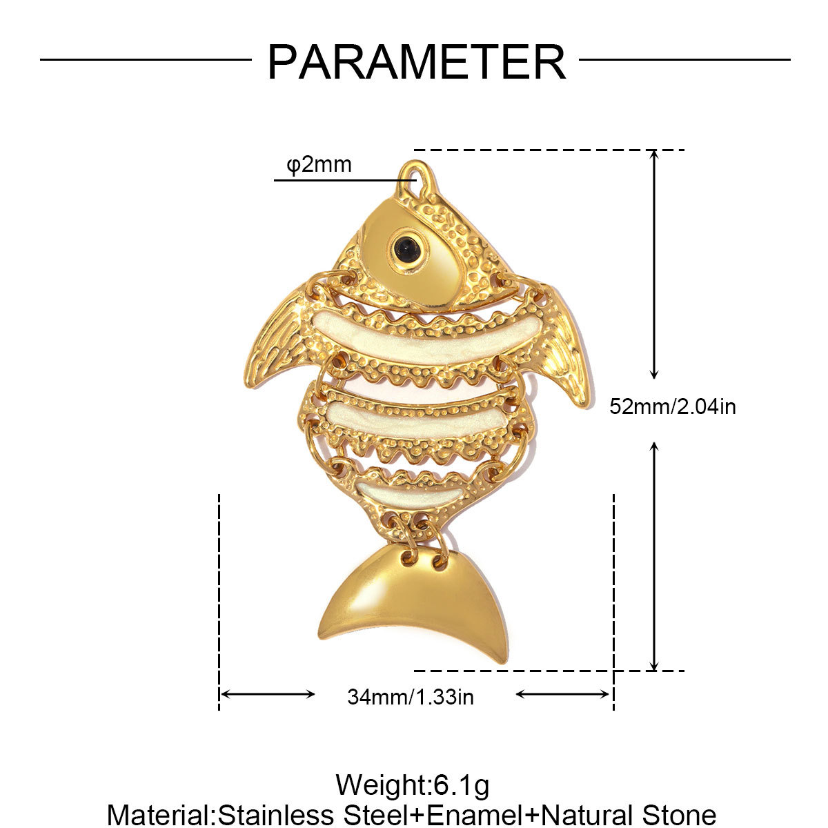 6pcs/pack Large Size Stainless Steel Lobster DIY Earring Charms Starfish Necklace Pendant Women Lucky Fish Bone Jewelry Wholesale