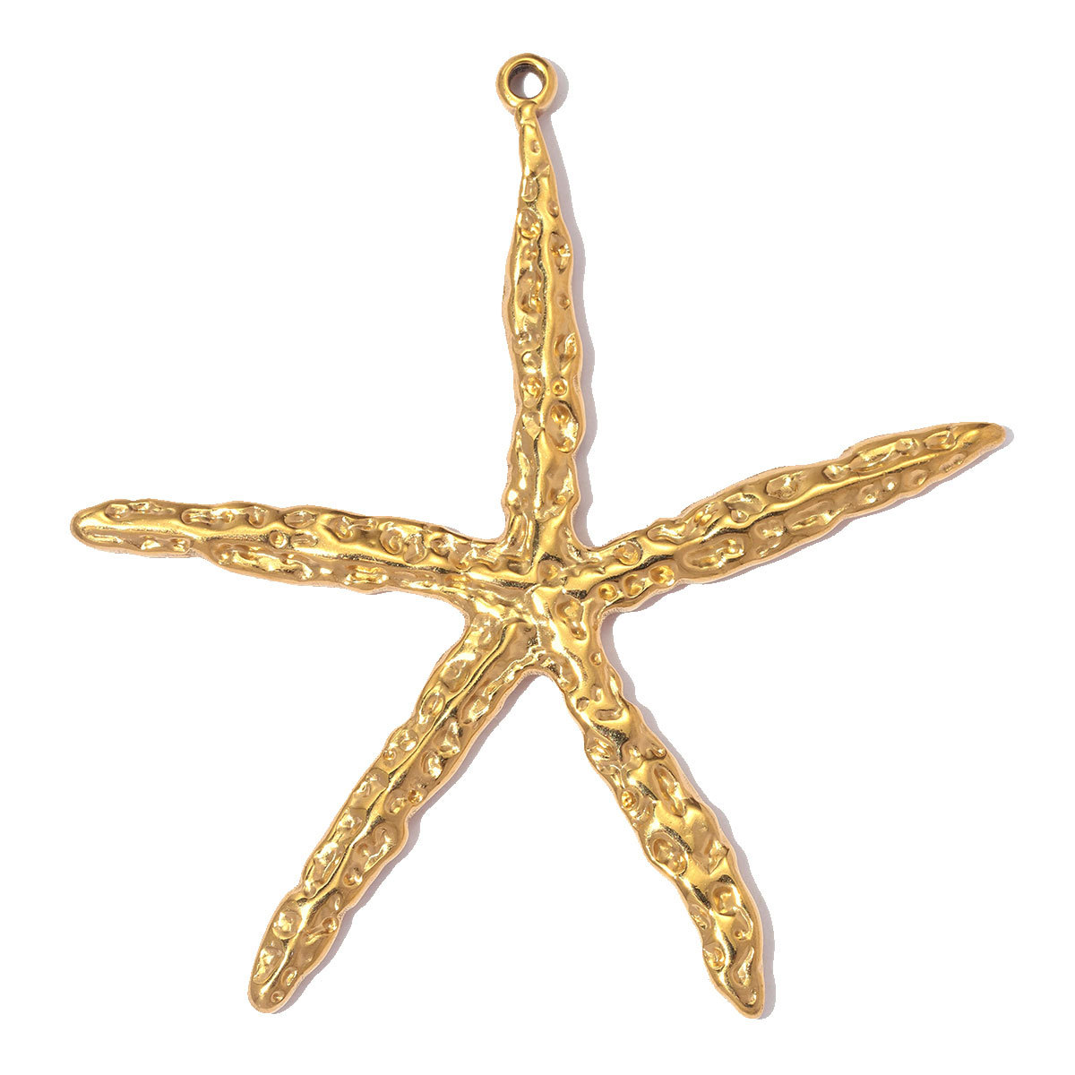 6pcs/pack Large Size Stainless Steel Lobster DIY Earring Charms Starfish Necklace Pendant Women Lucky Fish Bone Jewelry Wholesale