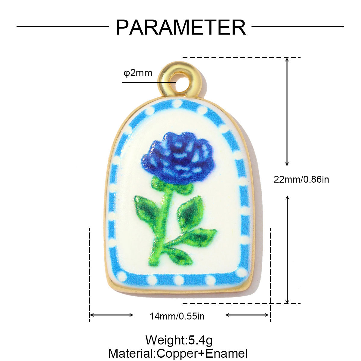 6pcs/pack Copper Enamel Flower Boot Sun DIY Earring Charms Dove Snail Shell Necklace Pendants Women Geometric Jewelry Wholesale