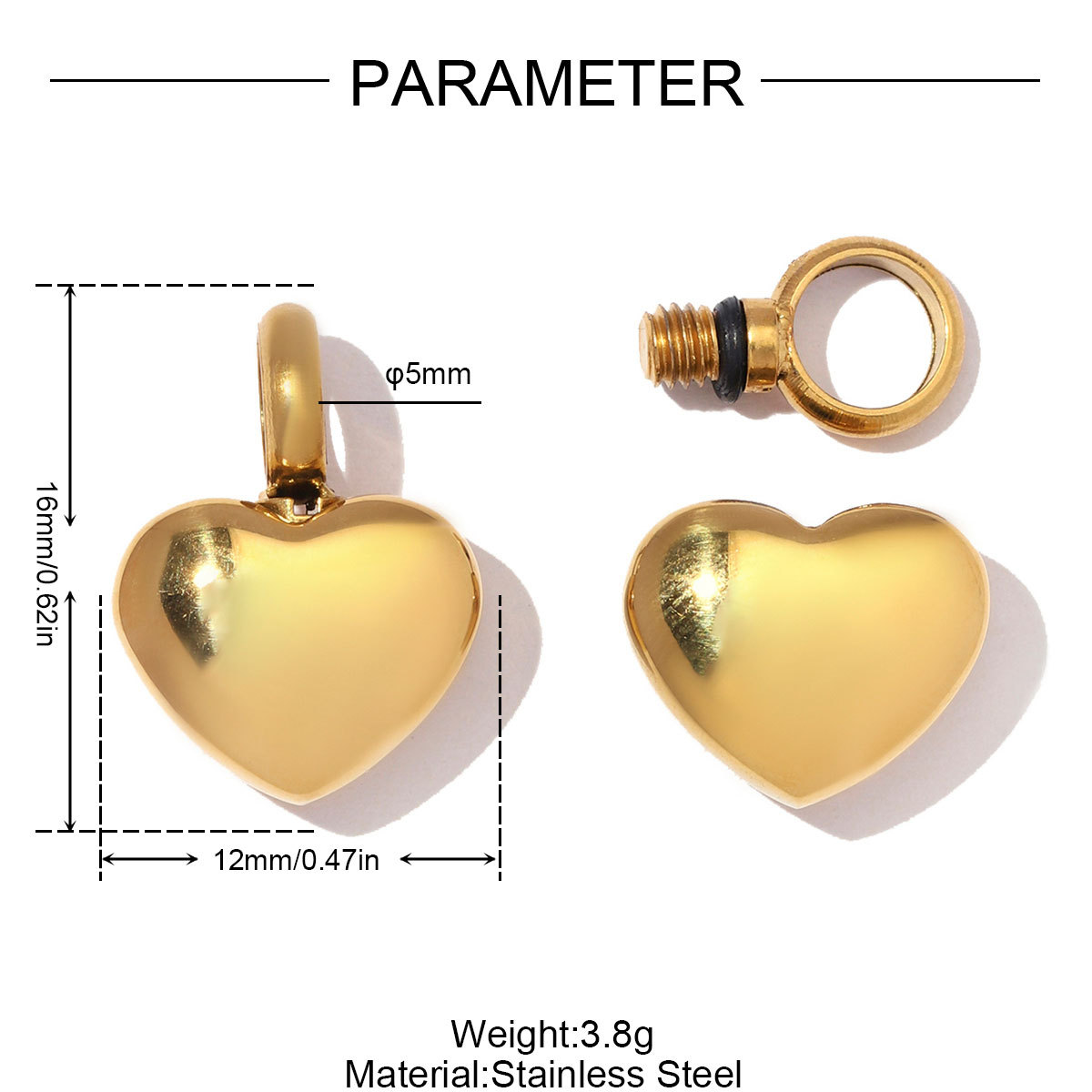 6pcs/Lot Stainless Steel Openable Heart Urn Necklace Pendants for Pet Ashes Keepsakes Memorial Rhinestone Wing Jewelry Wholesale