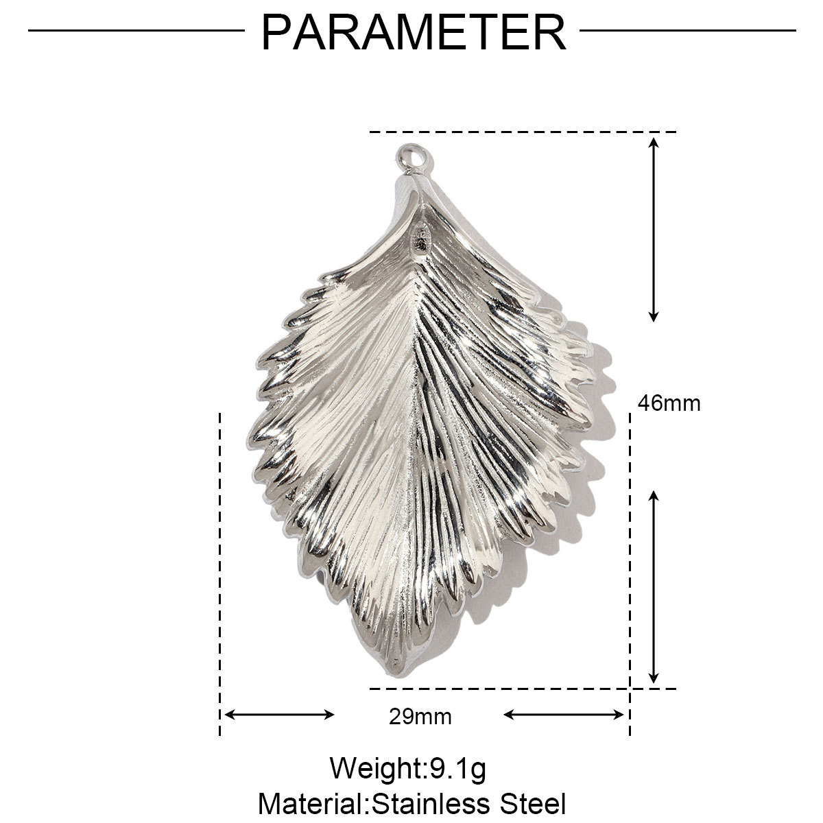 6pcs/pack Conch Leaf Stainless Steel Diy Charms Women Daisy Flower Star Earring Necklace Making Evil Eye Pendant