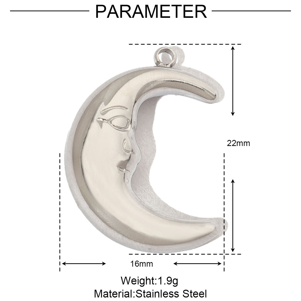 6pcs/pack Conch Leaf Stainless Steel Diy Charms Women Daisy Flower Star Earring Necklace Making Evil Eye Pendant