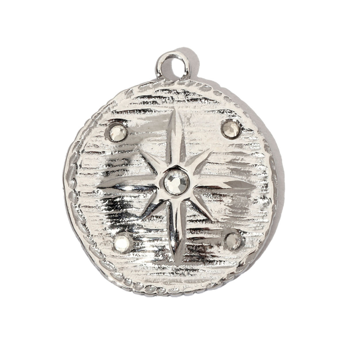 6pcs/pack Conch Leaf Stainless Steel Diy Charms Women Daisy Flower Star Earring Necklace Making Evil Eye Pendant