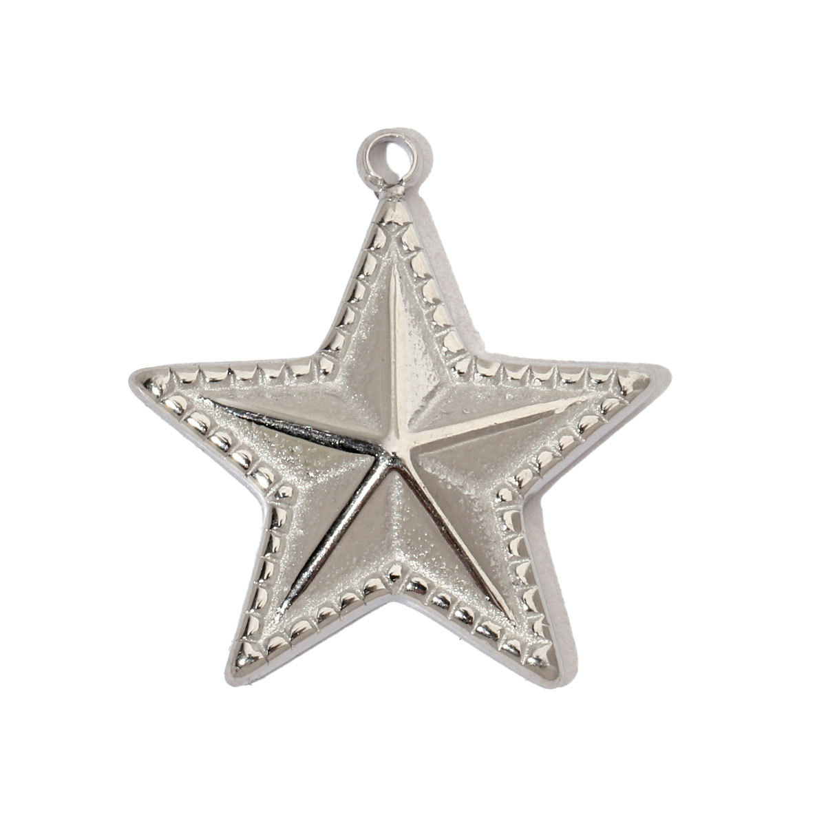 6pcs/pack Conch Leaf Stainless Steel Diy Charms Women Daisy Flower Star Earring Necklace Making Evil Eye Pendant