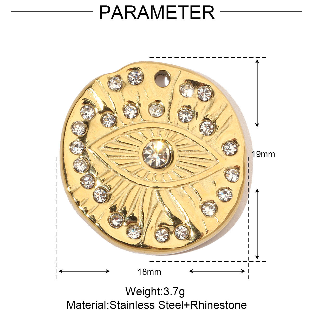 6pcs/pack Moon Leaf Stainless Steel Diy Charms Women Daisy Flower Star Earring Necklace Making Hamsa Hand Pendant