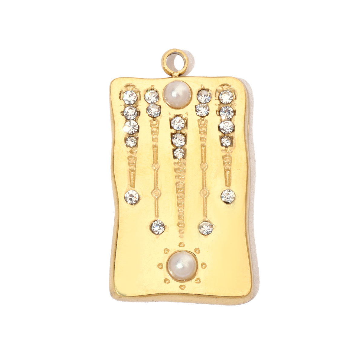 6pcs/pack Moon Leaf Stainless Steel Diy Charms Women Daisy Flower Star Earring Necklace Making Hamsa Hand Pendant