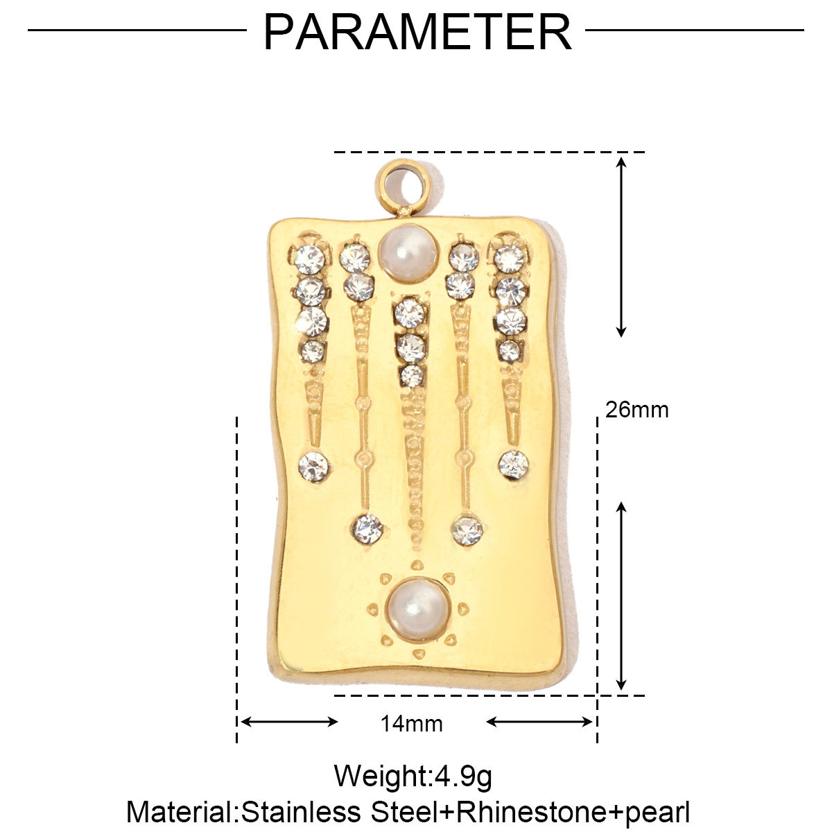 6pcs/pack Moon Leaf Stainless Steel Diy Charms Women Daisy Flower Star Earring Necklace Making Hamsa Hand Pendant