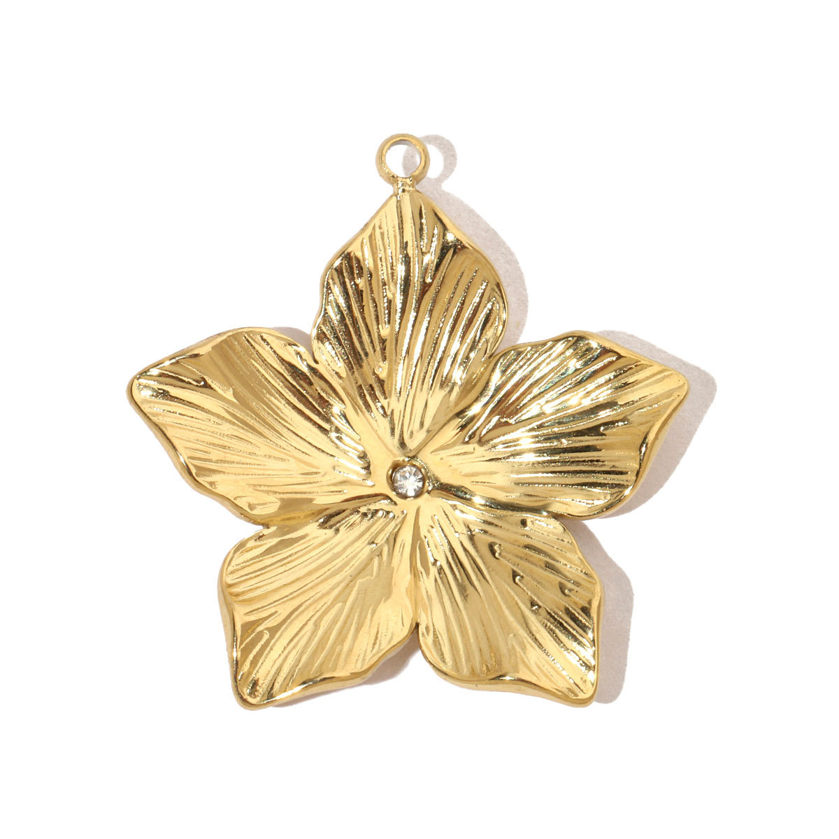 6pcs/pack Moon Leaf Stainless Steel Diy Charms Women Daisy Flower Star Earring Necklace Making Hamsa Hand Pendant