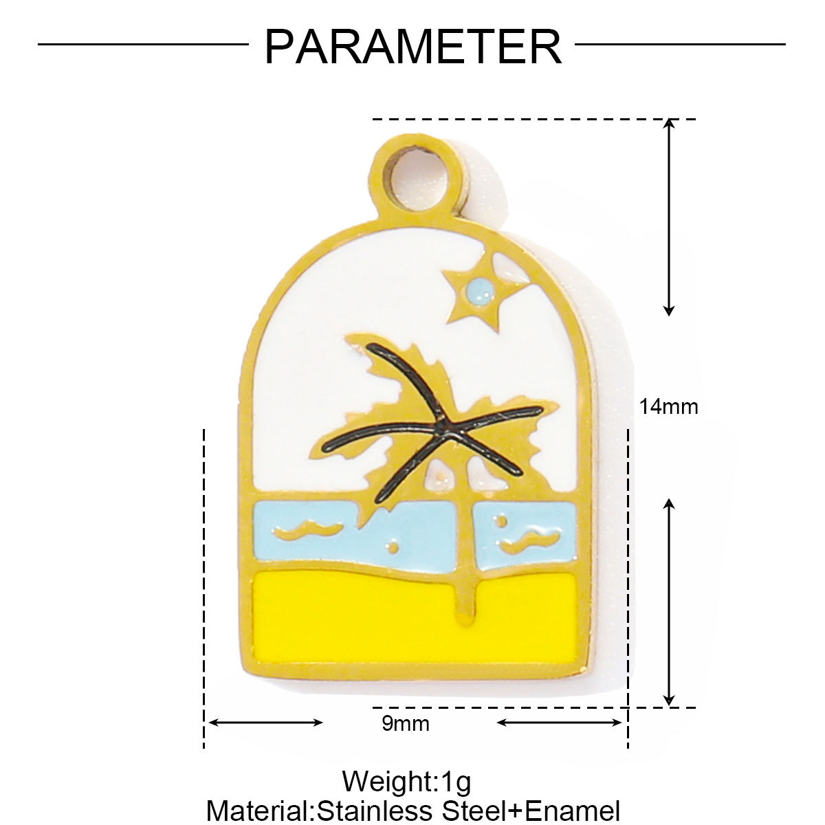 6pcs/pack French Stainless Steel Enamel Airplane Camera Necklace Pendants Suitcase Plam Diy Charms Juice Milktea Coffee Cup Jewelry