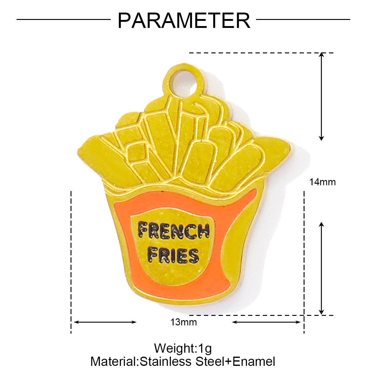 6pcs/pack French Stainless Steel Enamel Airplane Camera Necklace Pendants Suitcase Plam Diy Charms Juice Milktea Coffee Cup Jewelry