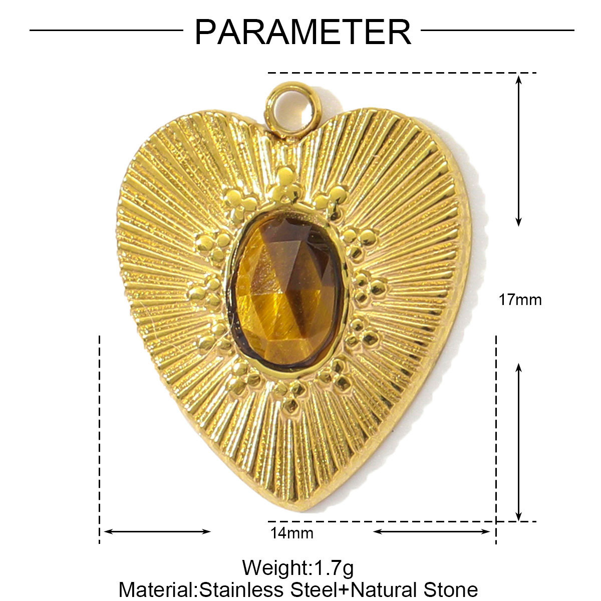 6pcs/pack French Stainless Steel Natural Stone Heart DIY Charms Women White Jade Square Necklace Pendants Feldspar Oval Jewelry