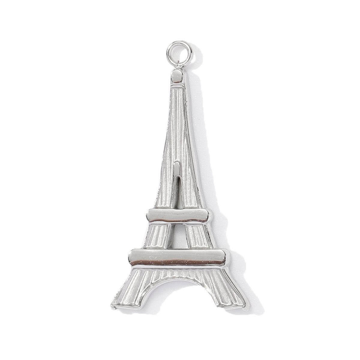 6pcs/pack Retro Stainless Steel Camel The Eiffel Tower Necklace Pendants  Crystal Cross Dancer Diy Charms Eye Jewelry Wholesale