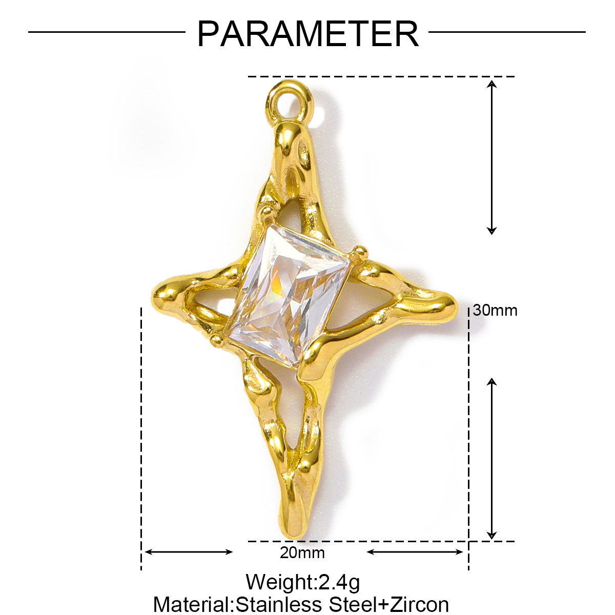 6pcs/pack Retro Stainless Steel Camel The Eiffel Tower Necklace Pendants  Crystal Cross Dancer Diy Charms Eye Jewelry Wholesale
