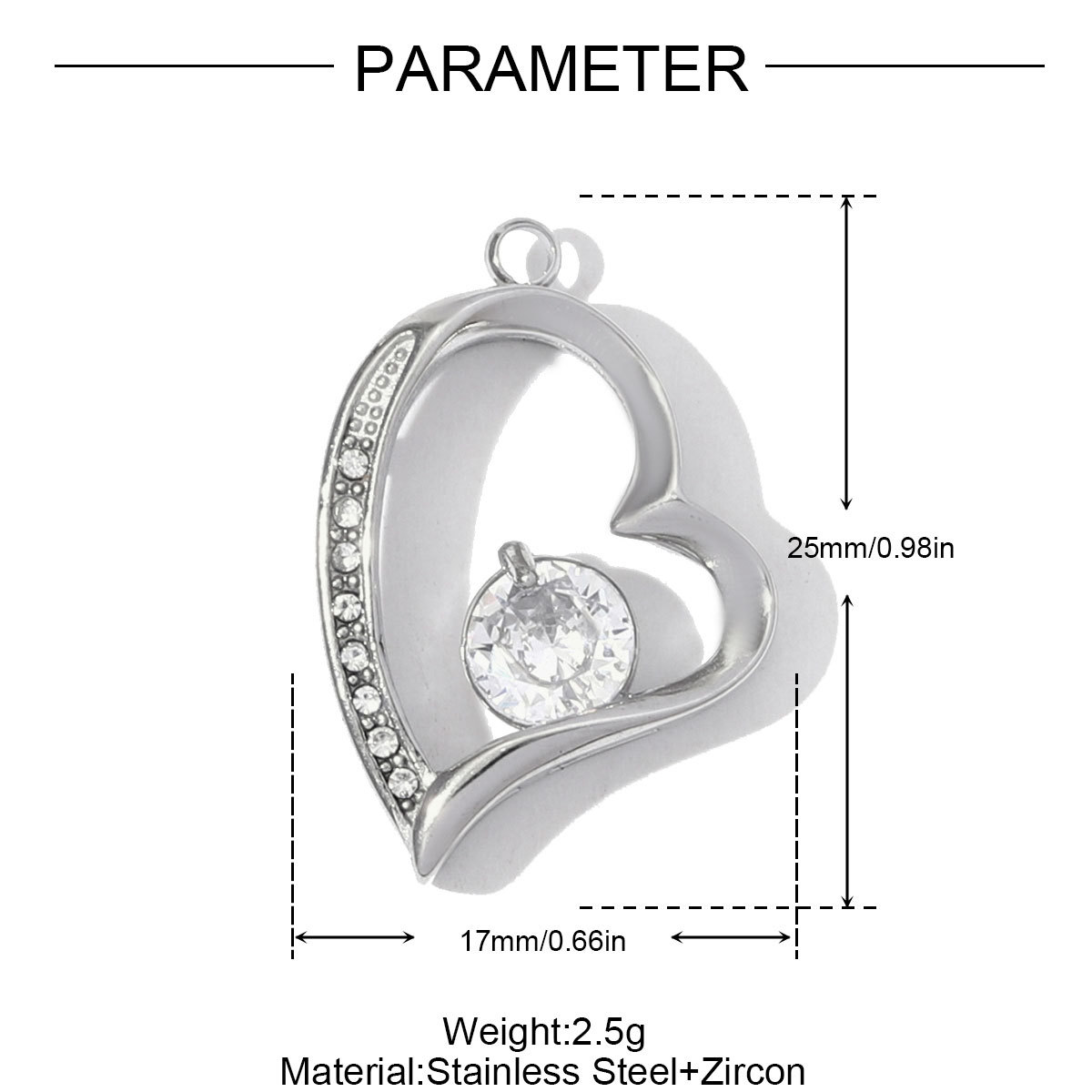 6pcs/pack Stainless Steel Rhinestone Love Mother Heart Necklace Pendants MAMA Child DIY Charms Women Eye Jewelry Wholesale