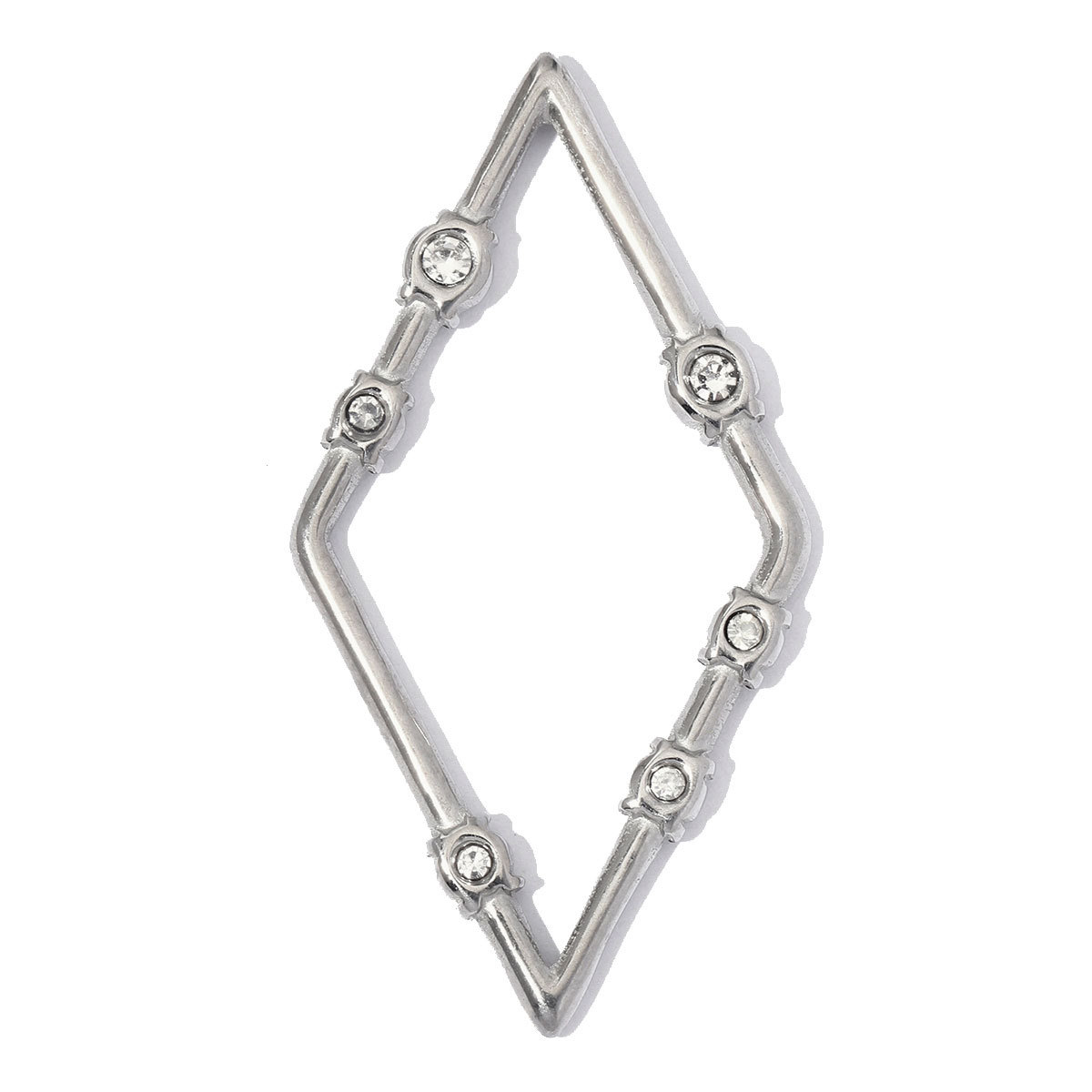 6pcs/Lot Stainless Steel Hollow Rhinestone Diamond Oval DIY Charms Zodiac Horse Necklace Pendants Woman Sun Jewelry Findings