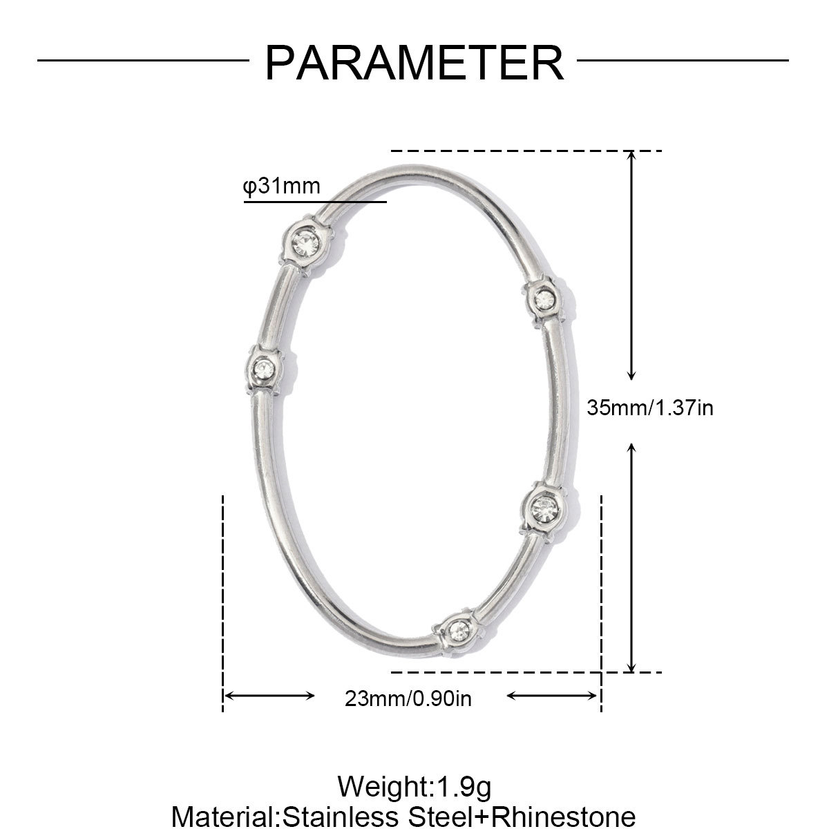 6pcs/Lot Stainless Steel Hollow Rhinestone Diamond Oval DIY Charms Zodiac Horse Necklace Pendants Woman Sun Jewelry Findings