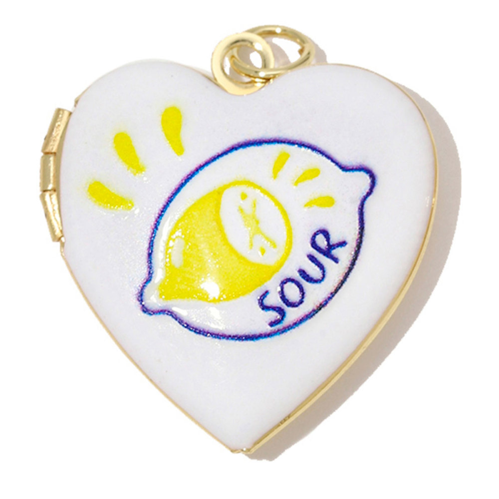 6pcs/Lot Copper Openable Heart DIY Charms Butterfly Rainbow Picture Locket Pendants Woman Cherry Sun Necklace Findings Wholesale
