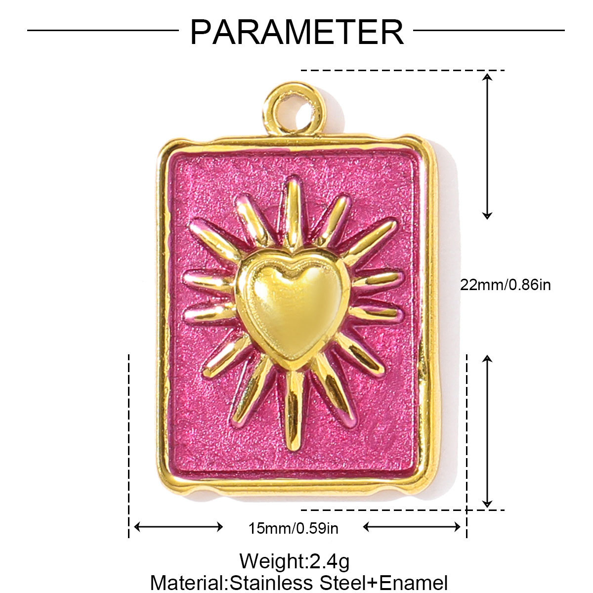 6pcs/pack Two Tone Silver Gold Sun Heart Stainless Steel DIY Charm Women Flower Jewelry Fashion Evil Eye Rose Snake Shell Necklace Pendant