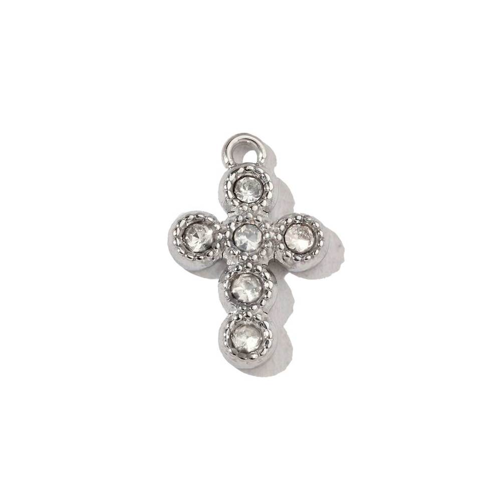 6pcs/pack 18k Real Gold Vacuum Plated Lock Flower Star Stainless Steel DIY Charm Women Jewelry Clover Heart Necklace Pendants