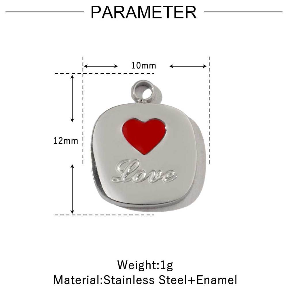 6pcs/pack 18k Real Gold Vacuum Plated Lock Flower Star Stainless Steel DIY Charm Women Jewelry Clover Heart Necklace Pendants